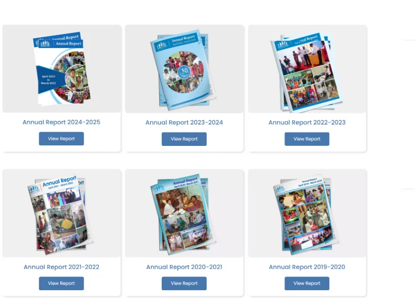 Annual report covers